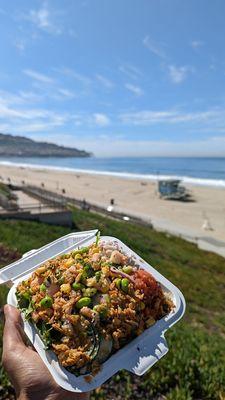 2 protein- tuna & shrimp poke bowl