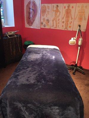 Rapha-El Alternative Therapies Acupuncture room.