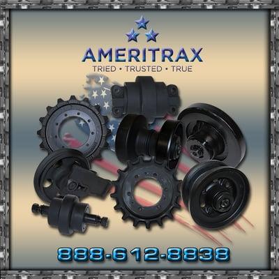 Ameritrax also sells mini excavator undercarriage replacement parts.