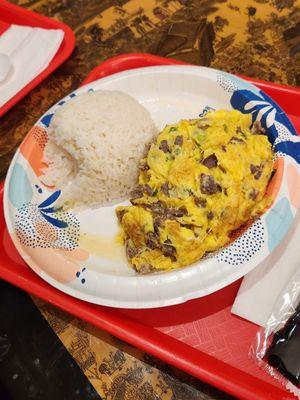 2. Beef with Egg Rice