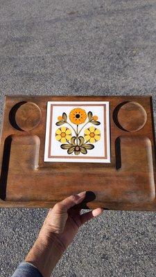 Cute vintage cheese board