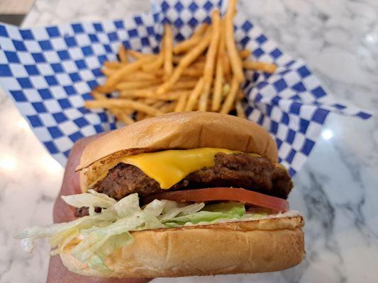 $5 Cheeseburger Deal for today, 11/14/23! Follow Leatherby's social media for one day deals.