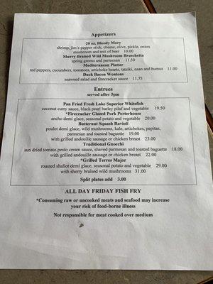 Menu 9/11/21