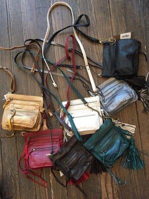 LOVE these perfect little leather cross body purses. $158