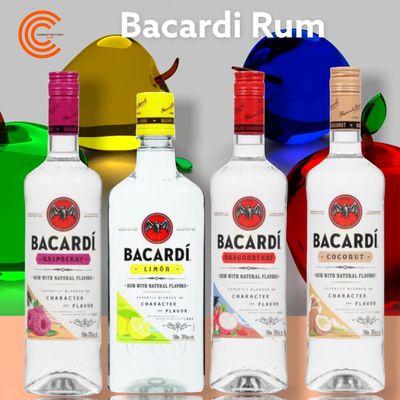 Bacardi Rum in multiple flavors