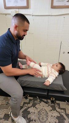 This Baby chiropractic care is gentle and effective for optimal healthy growth