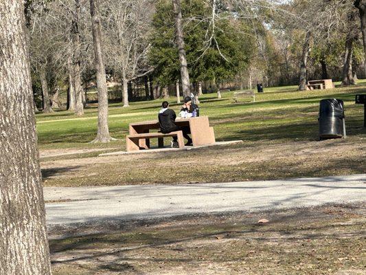 las mesas de picnic