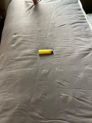 Lighter in the fold out bed..WHAT?!