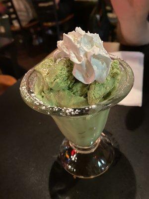 Green tea ice cream