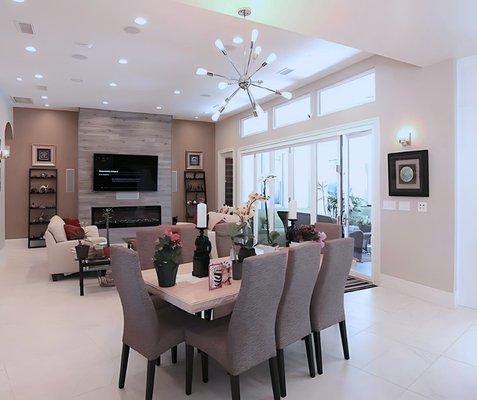 Residential remodel - family home dining room