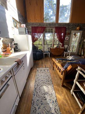 Inside firehouse cabin