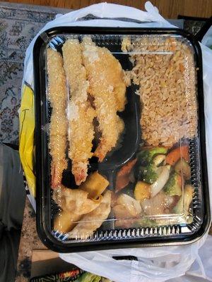 tempura shrimp bento box