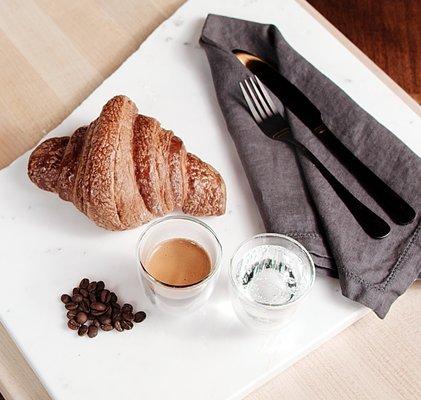 Croissant and Espresso