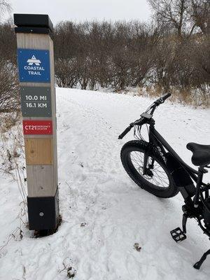 Coastal Trail (less than .4 of a mile from Pete's shop)