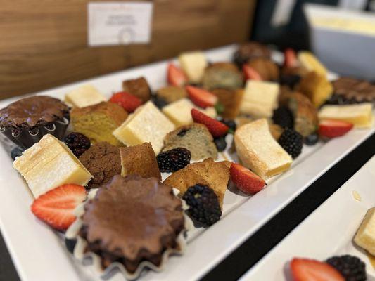 Assorted dessert platter