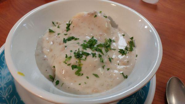 Biscuits and sausage gravy