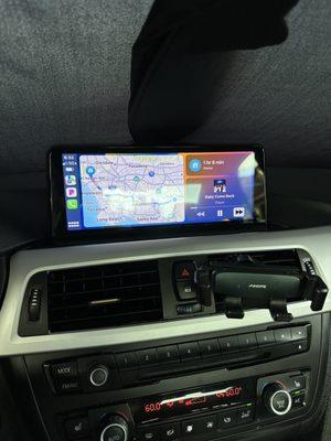 New upgraded iDrive display screen (CarPlay) on my 2013 BMW 328i.