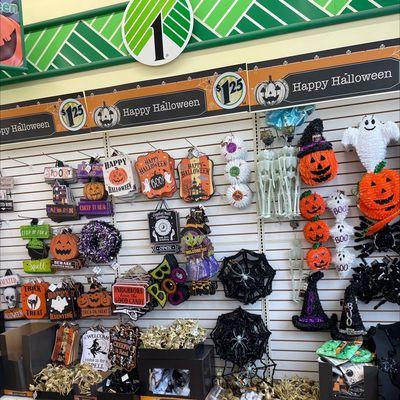 A vast assortment of Halloween decor and paraphernalia! This is just the tip of the iceberg.