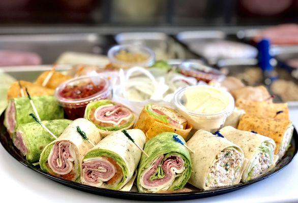 Party Tray of wraps