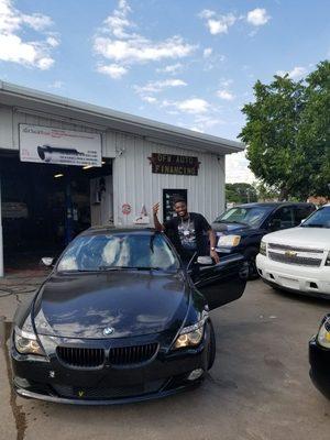 Another happy repeat customer Mr Otobo financed a nice luxury BMW 650 for him and a nice mkz for his wife 4 cars from dfw auto financing