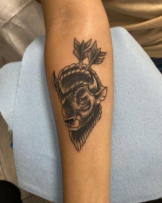 Traditional Buffalo head by Jose @inbetween_life