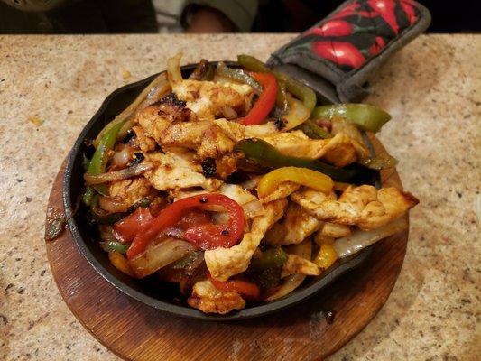 lunch chicken fajitas