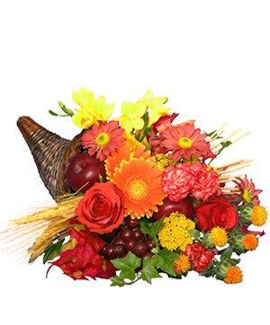 Order your thanksgiving table cornucopia or centerpiece early.