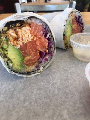 Extra Salmon Crunchy Burrito