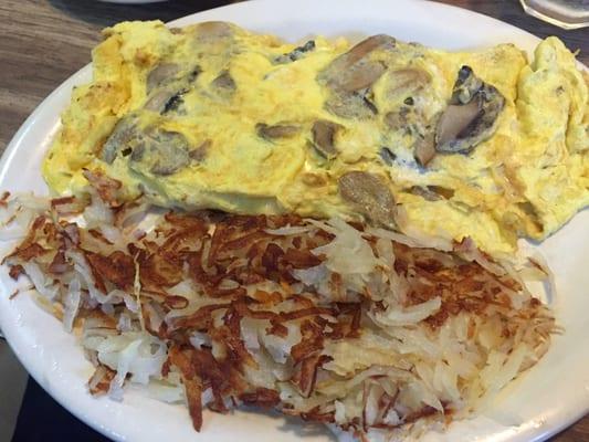 Mushroom omelette