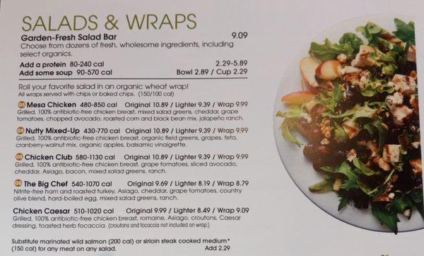 2022 salads & wraps