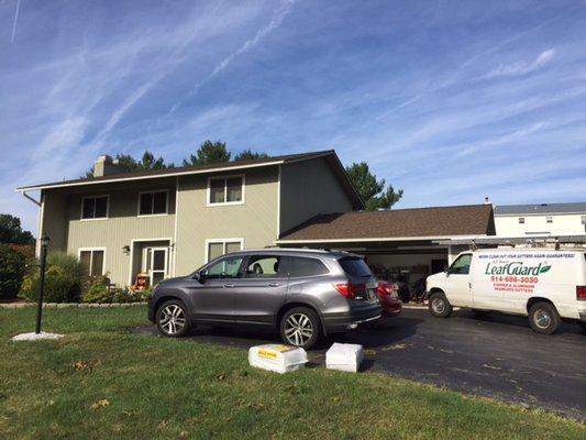 Another beautiful LeafGuard gutter job completed by All State LeafGuard in Cortland Manor, NY