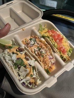 How it Started - Crispy Catfish, Chicken Tinga & Beyond Beef.