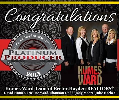 Top Team at Rector Hayden Realtors in 2015