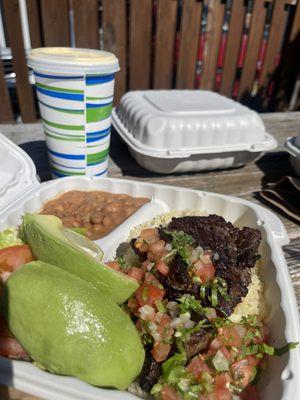 Carne Asada with avocado