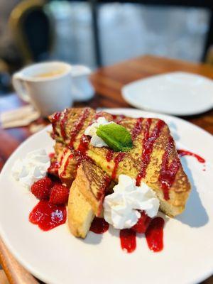 French toast (raspberry and lemon)