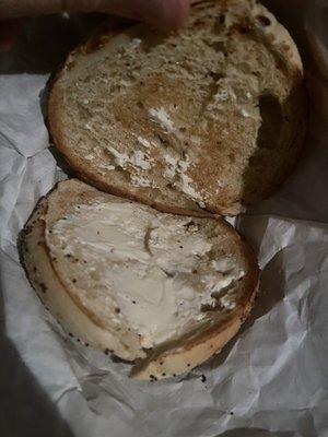 Bagel with EXTRA cream cheese