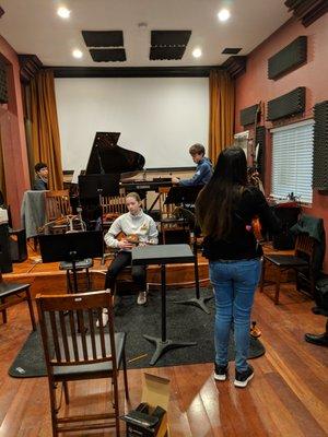 chamber ensemble rehearsal