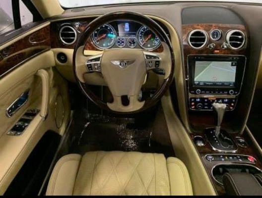 Inside of the Bentley