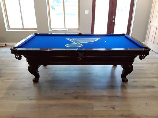 St. Louis Blues custom pool table cloth