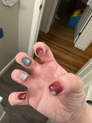 After a couple days all my gel polish started chipping.