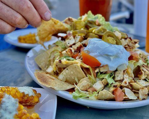 Crazy Messy Nachos w/Chicken Fajita!