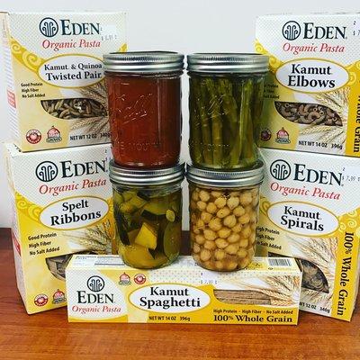 Alkaline, whole grain, Dr Sebi approved Pasta, spaghetti, ribbons, spirals & more.  

Pickled veggies Dr Sebi Approved.