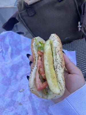 Veggie Chicago dog