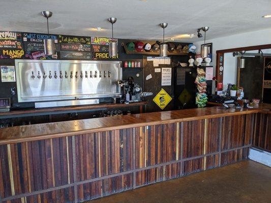 Front counter before official opening