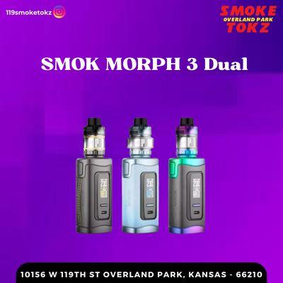 Discover the powerful and versatile *SMOK MORPH 3 Dual, now available at **Smoke Tokz.