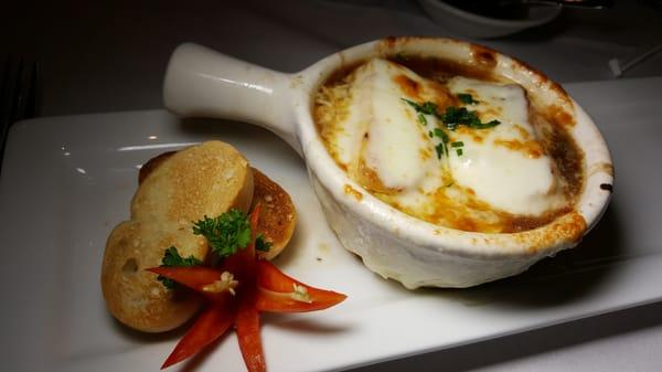 I love to start the meal with this Classic French Onion Soup.