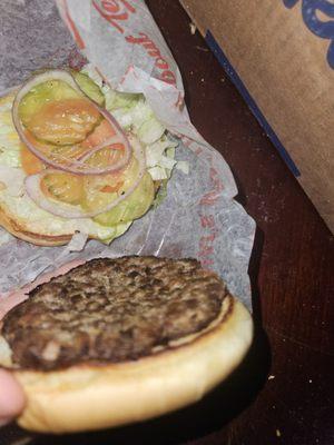 Another burger, no cheese