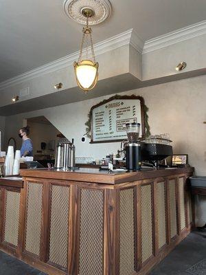 Coffee bar + menu