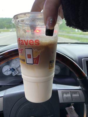 Iced Carmel macchiato