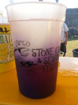 Rum Runner ($8) in a color changing souvenir cup ($2)